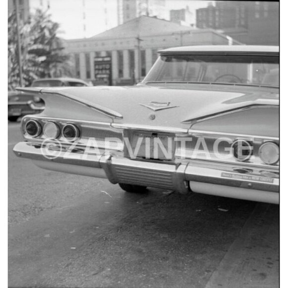 Photo Other - Vtg 1960s Chevy Chevrolet Impala Classic Car D.N.C. Licenses Plate Photo #1214
